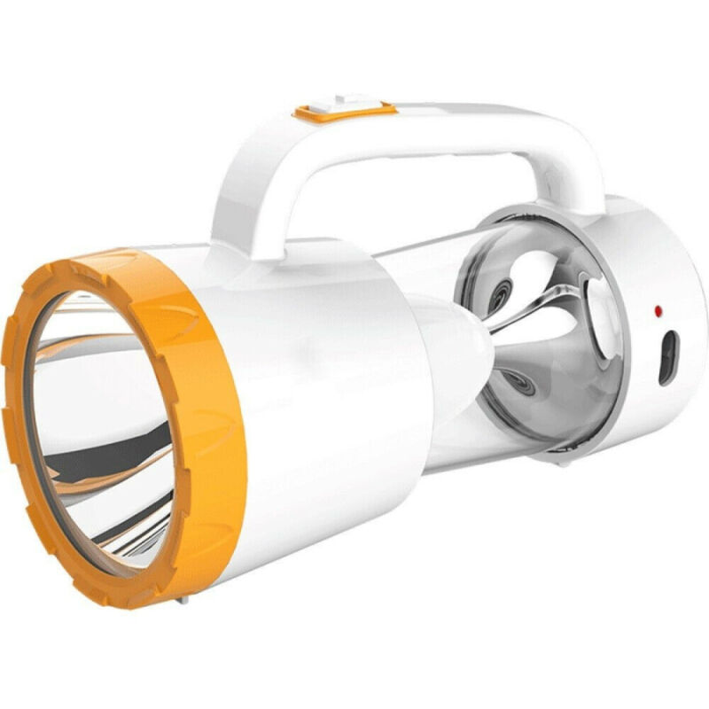 foto del prodotto trade shop traesio torcia lanterna lampada ricaricabile led 250lm con pannello solare usb dd 161016 