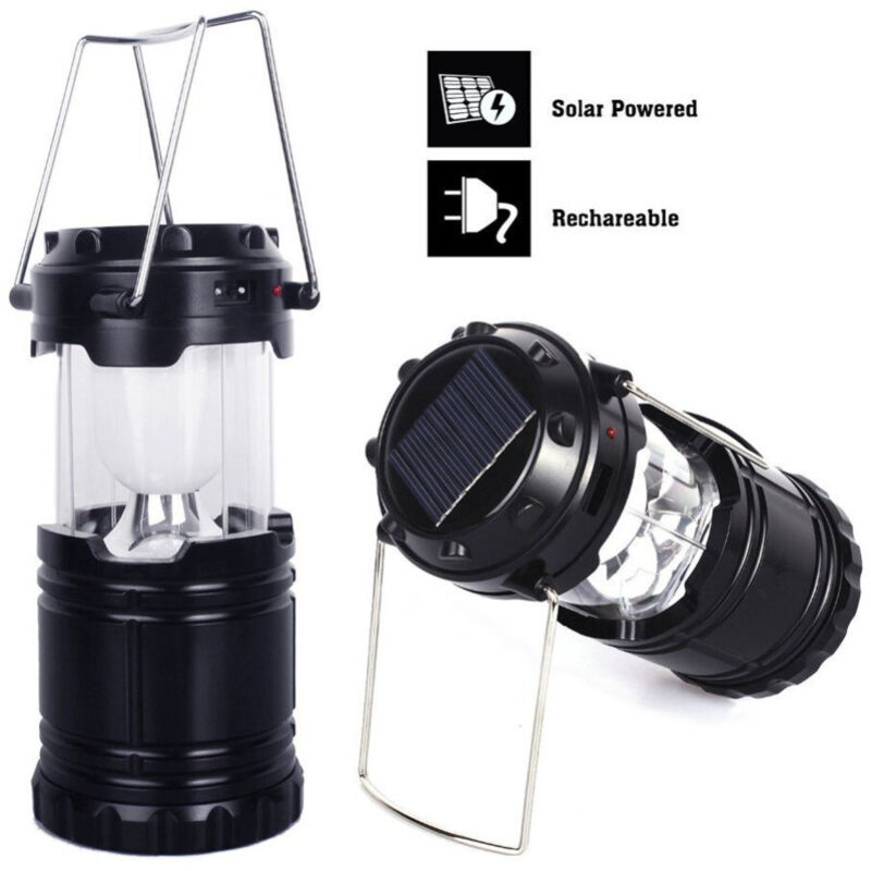 foto del prodotto trade shop traesio - torcia lanterna portatile led campeggio luce bianca emergenza ricaricabil solare -