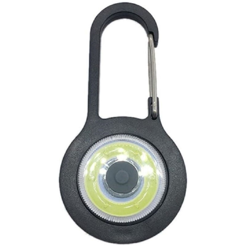 foto del prodotto trade shop traesio torcia luce tascabile a led cob mini con batteria moschettone manici per esterni 