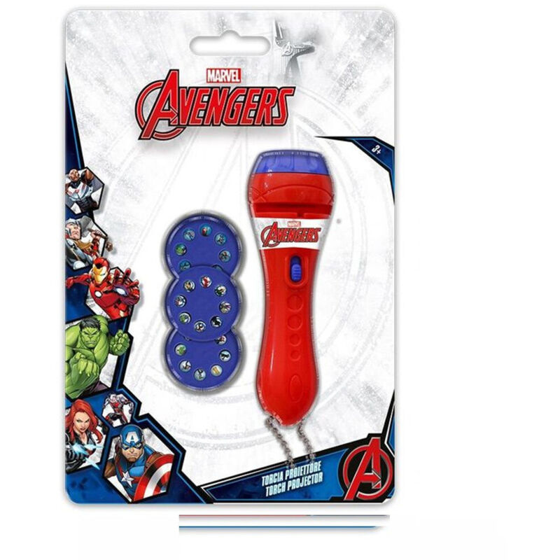 foto del prodotto trade shop traesio torcia proiettore avengers marvel 24 immagini da proiettare gioco bambini 