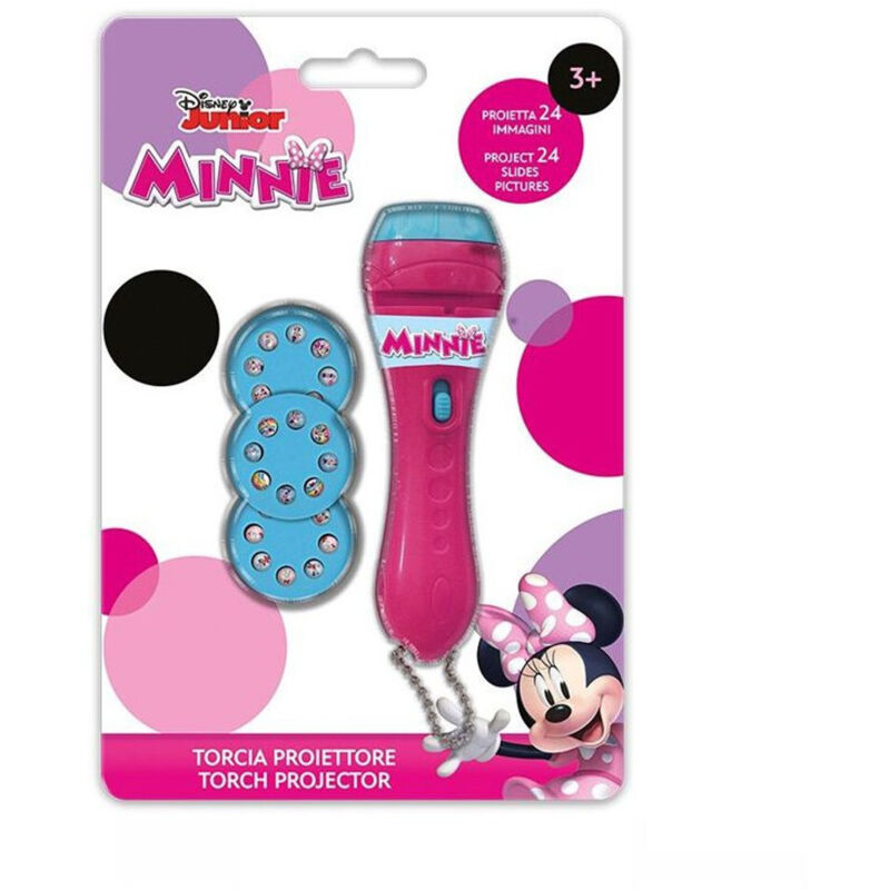 foto del prodotto trade shop traesio torcia proiettore minnie disney 24 immagini da proiettare giocattolo bambini 
