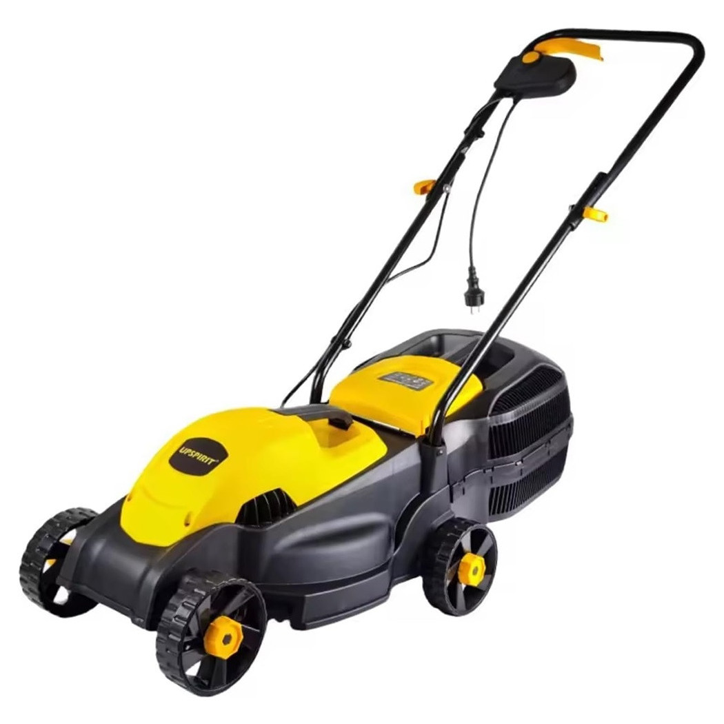 foto del prodotto trade shop traesio tosaerba elettrico 1200 w taglio 32 cm capacit cesto 30 lt a batteria per giardini 