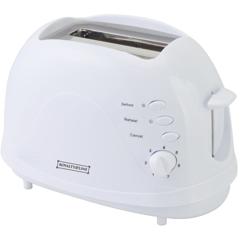 foto del prodotto trade shop traesio tostapane per 2 fette 700 w 7 livelli funzione scongelamento toast bianco 