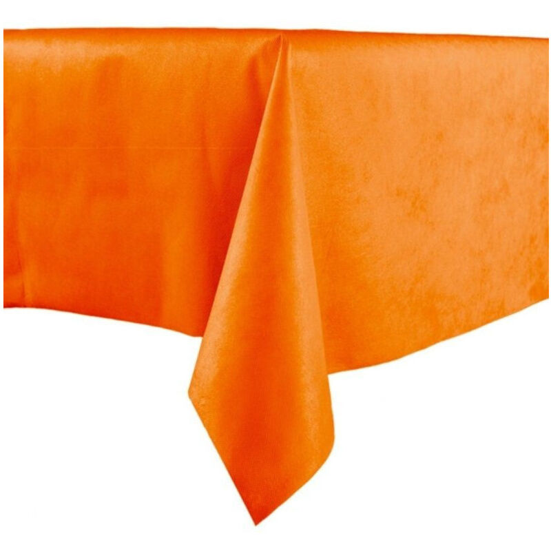 foto del prodotto trade shop traesio tovaglia plastificata rettangolare tavolo tavola 137x183cm arancione 