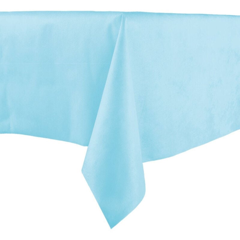 foto del prodotto trade shop traesio tovaglia plastificata rettangolare tavolo tavola 137x183cm azzurra per party 