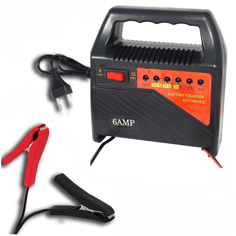 foto del prodotto trade shop traesio trade shop caricabatterie professionale 6v 12v auto moto camper barca 6a caricabatteria 
