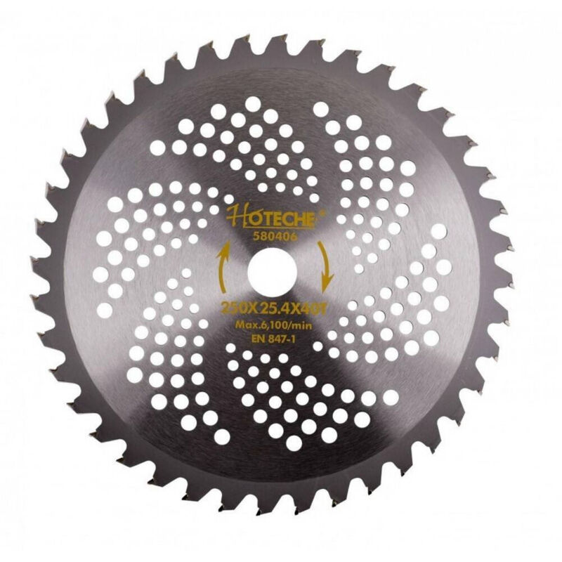 foto del prodotto trade shop traesio trade shop lama circolare 250 x 25.4 mm 40t disco seghettato taglia legno 580406 