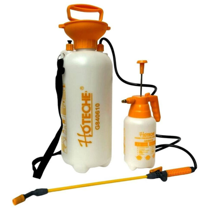 foto del prodotto trade shop traesio trade shop pompa irroratrice a pressione 8 litri spruzzino vaporizzatore manuale 1 litro 