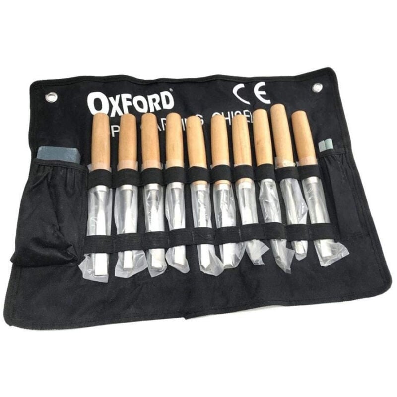 foto del prodotto trade shop traesio trade shop set kit 13 sgorbie scalpelli scalpello per legno da falegname con astuccio 