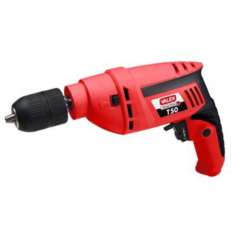 foto del prodotto trade shop traesio trapano elettrico con percussione 500w fori muratura 1 velocita valex t50 