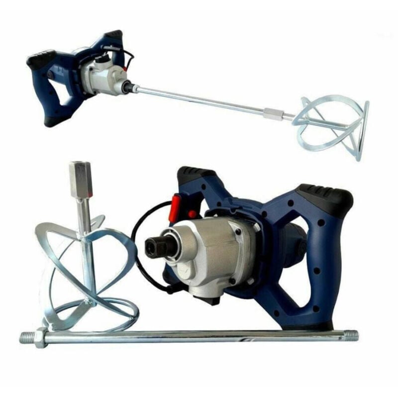 immagine 0 del prodotto trade shop traesio trapano miscelatore mescolatore con frusta per colla e malta 1300w rehm 130c 