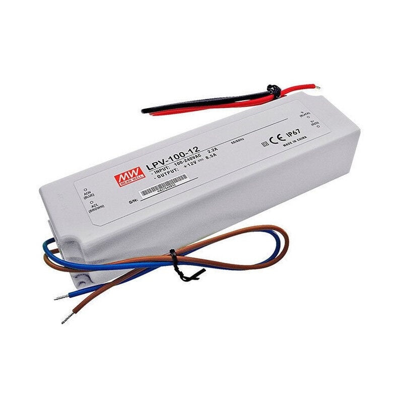 foto del prodotto trade shop traesio trasformatore driver alimentatore per strisce strip led faretti 100 w watt 
