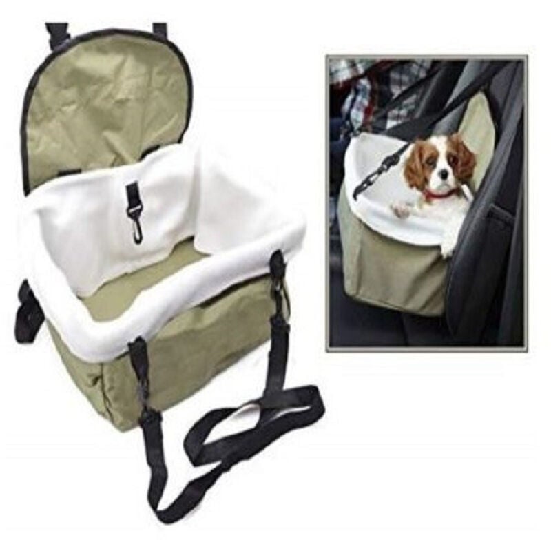 foto del prodotto trade shop traesio trasportino da auto cuccia sedile viaggio per cane gatto coniglio treno lettino 