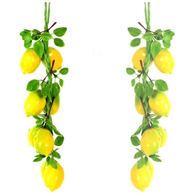 foto del prodotto trade shop traesio treccia limoni frutta finta artificiale composizione banco limone agrumi 