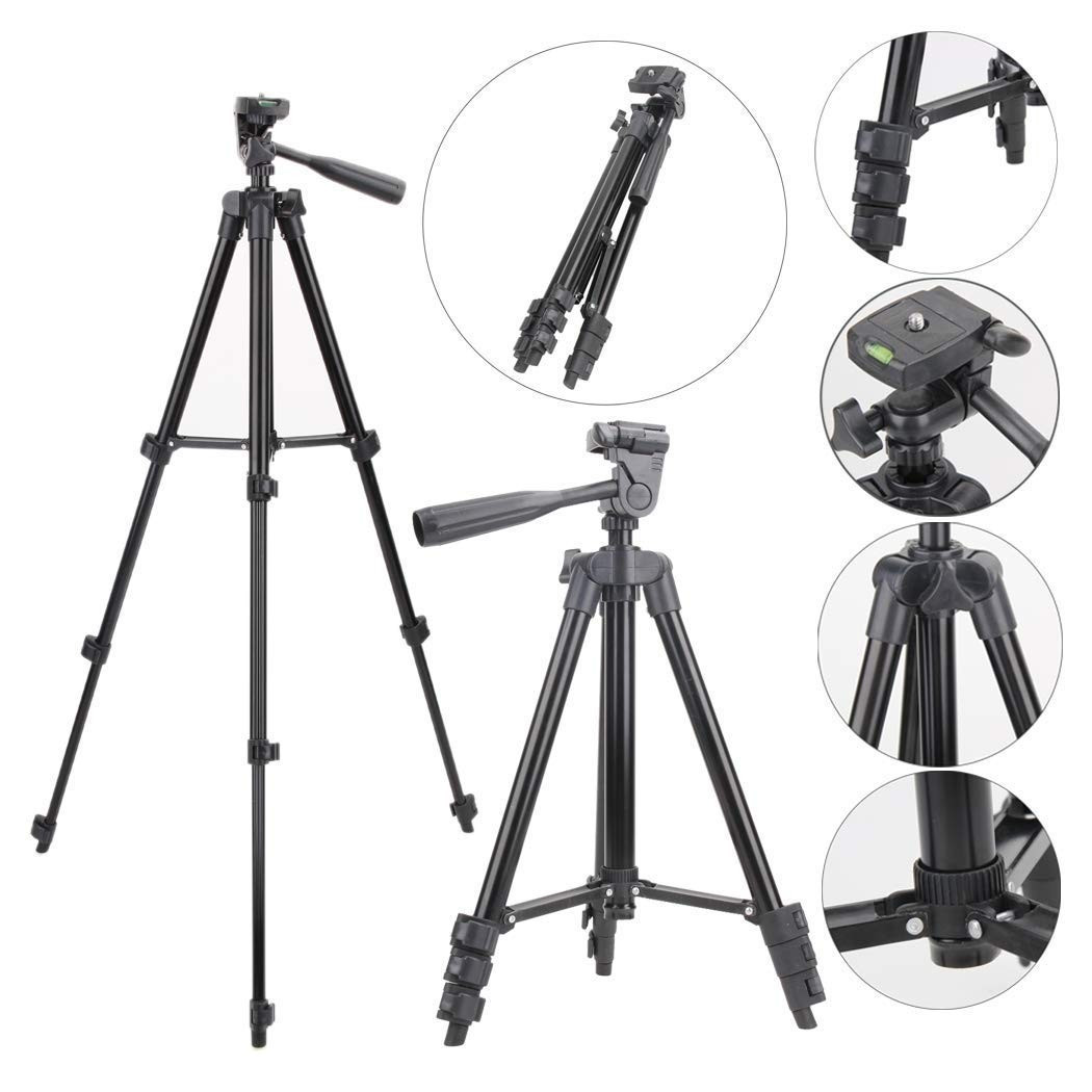 foto del prodotto trade shop traesio treppiedi cavalletto cellulare smartphone camera videocamera alluminio 360 