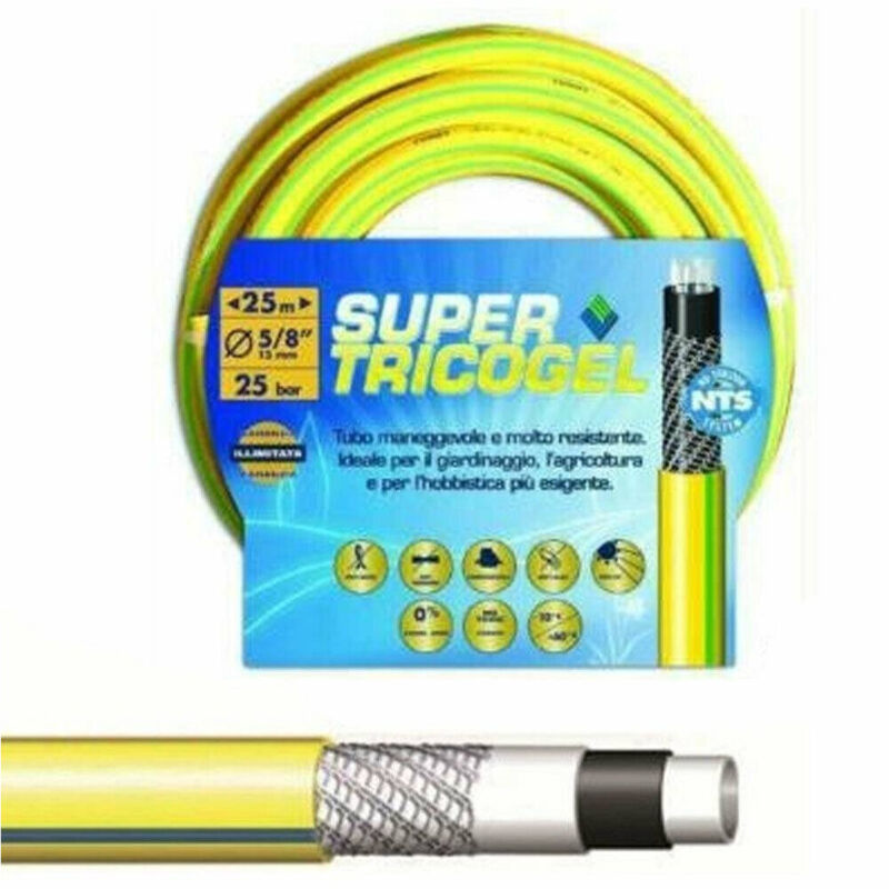 foto del prodotto trade shop traesio tubo da giardino super nts 5 strati 25mt 13mm pompa acqua irrigazione terrazzo 