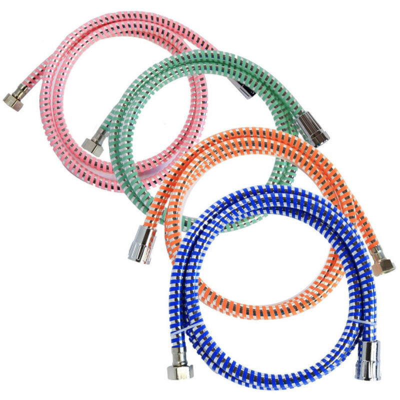 foto del prodotto trade shop traesio tubo flessibile per doccia da 1,5 mt laccio in pvc colorato cabina doccia 