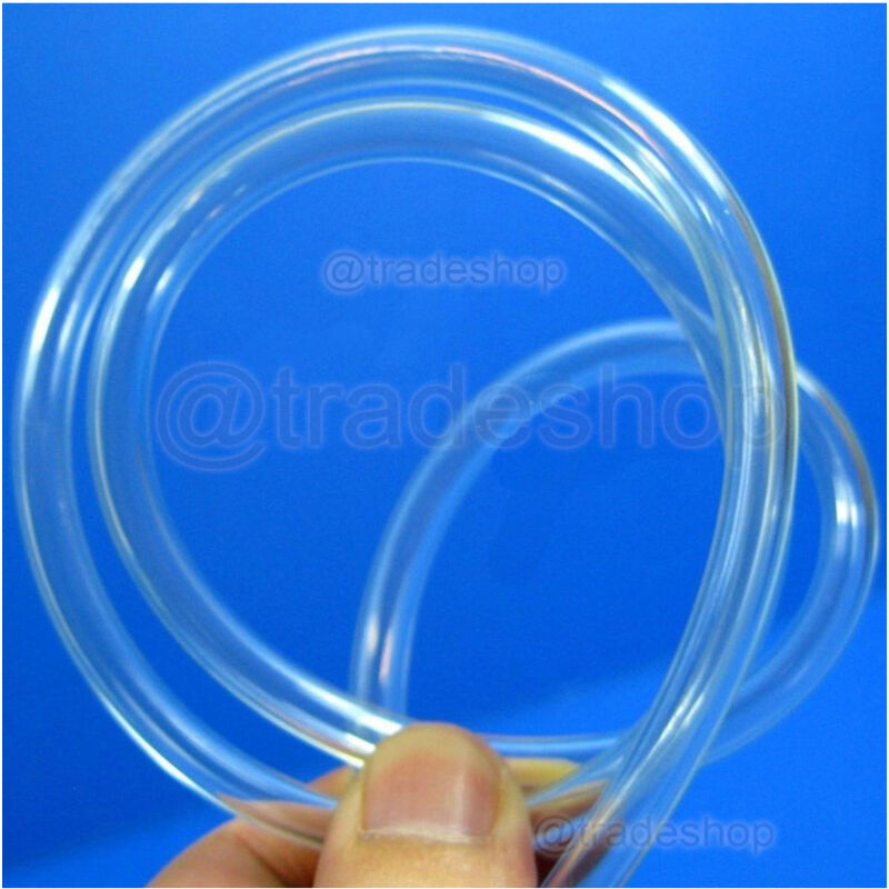 foto del prodotto trade shop traesio tubo flessibile trasparente da 2mt x 4mm di diametro per pompa areatore acquario 