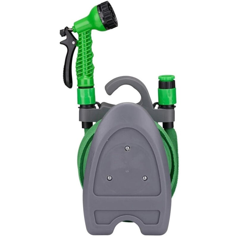 foto del prodotto trade shop traesio tubo giardino estendibile pompa acqua rivestimento elasticizzato verde 15 metri 