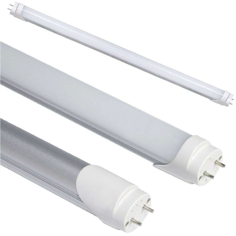 foto del prodotto trade shop traesio tubo neon a led t8 60cm 90cm 120cm 150cm 6000k 3000k luce fredda calda neutra bianco naturale copertura opaca 120 cm 