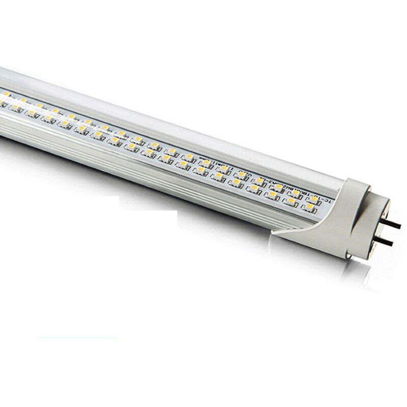 foto del prodotto trade shop traesio tubo neon led 8w 60 cm t8 120 smd led luce bianca fredda o calda 6500k o 3000k bianco naturale copertura opaca 