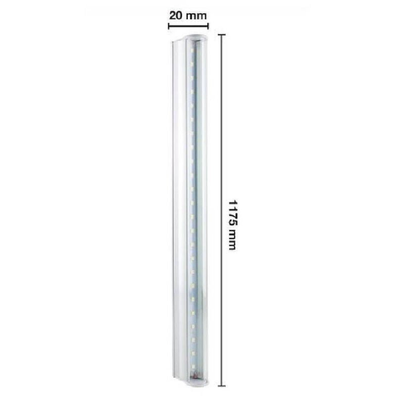 foto del prodotto trade shop traesio tubo neon led t5 21 watt plafoniera 120cm luce caldo freddo naturale bianco caldo 