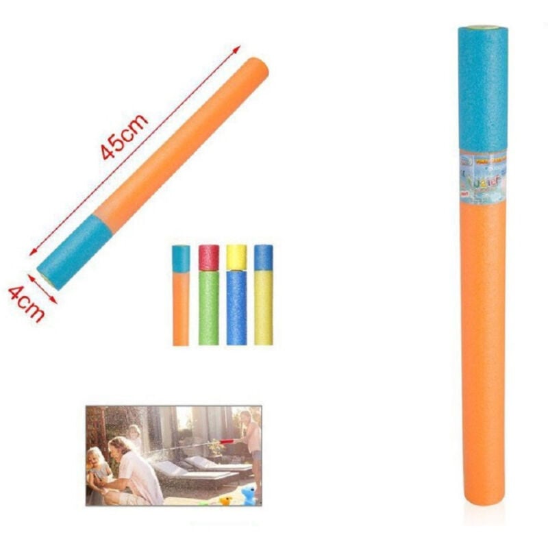 foto del prodotto trade shop traesio tubo pistola ad acqua 45x4cm sparatutto gioco estivo spiaggia vari colori 2904331 