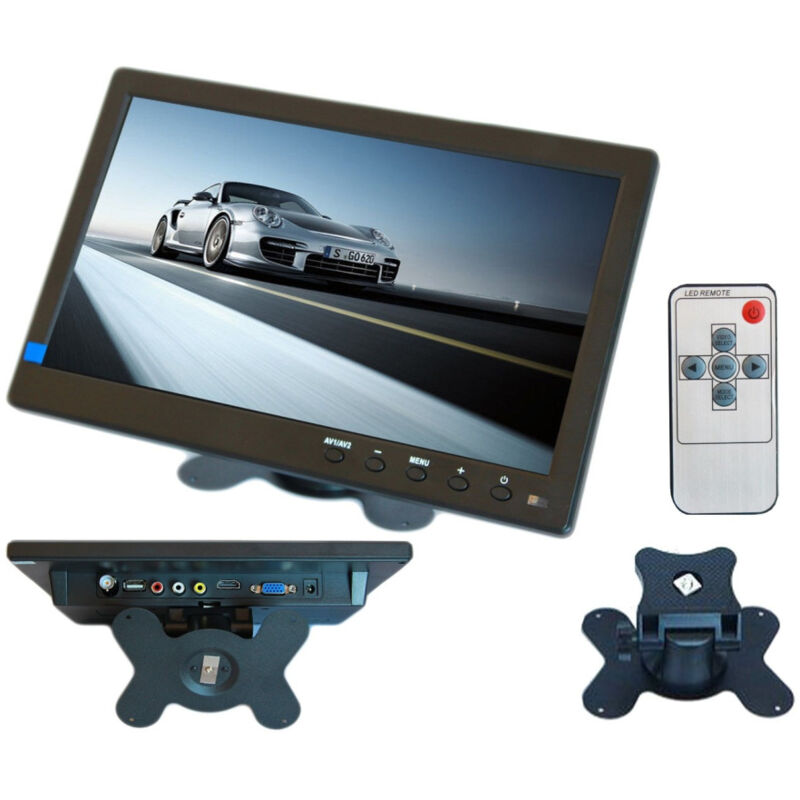 foto del prodotto trade shop traesio tv televisore monitor lcd digitale 10.1 tft per videosorveglianza vga bnc hdmi 