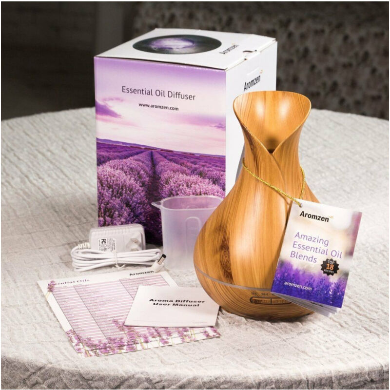 foto del prodotto trade shop traesio umidificatore 400ml ad ultrasuoni diffusore di aromi 7 colori led aromaterapia 