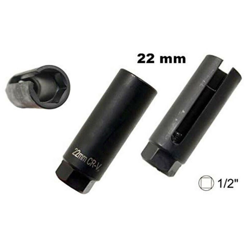 foto del prodotto trade shop traesio utensile chiave a bussola per smontaggio sonda lambda 1 2 22 mm 