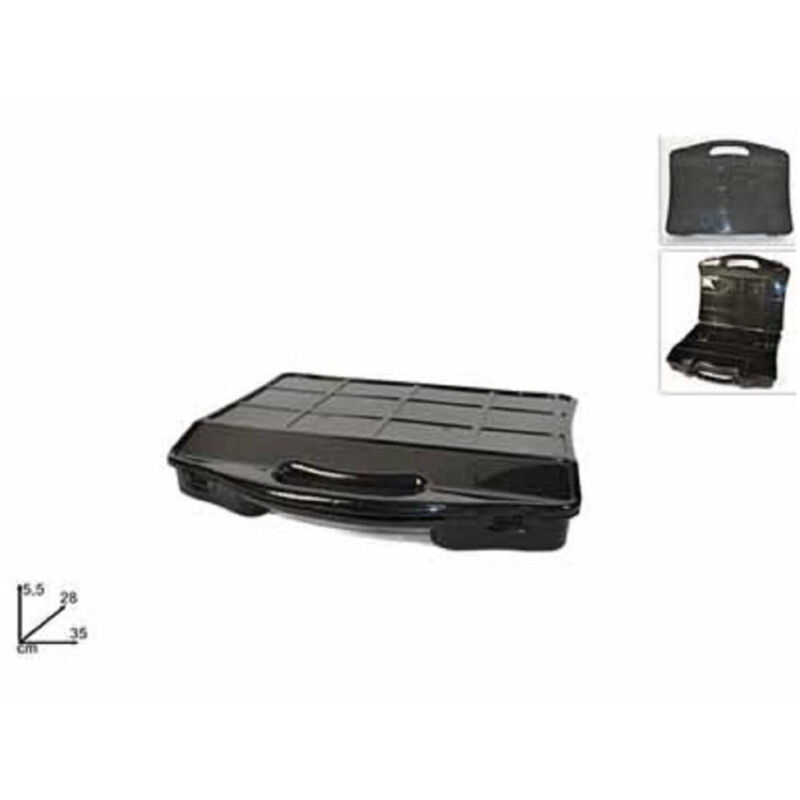 foto del prodotto trade shop traesio valigetta portaminuterie 10 scomparti in plastica multiuso organizer attrezzi 