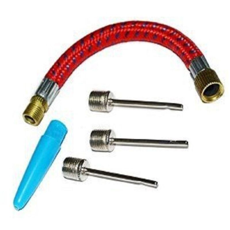 foto del prodotto trade shop traesio valvola ago aghi 5 in 1 accessori per gonfiaggio pallone gonfiare palla 