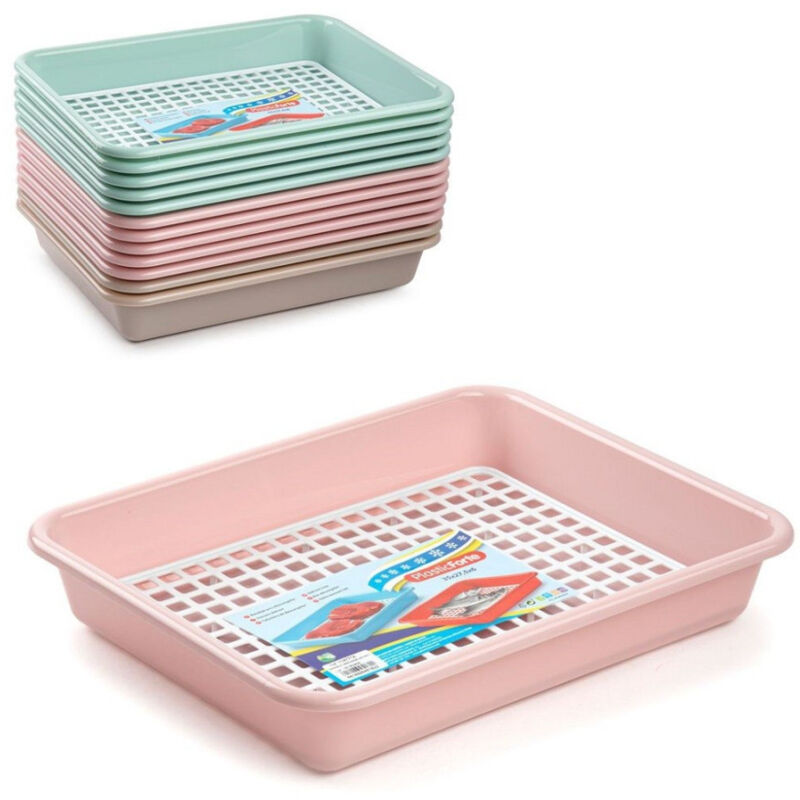 foto del prodotto trade shop traesio vassoio defrost rettangolare in plastica resistente per scongelare cibi 114771a 