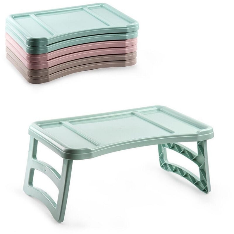 foto del prodotto trade shop traesio vassoio tavolo tavolino da letto pieghevole divano in plastica colorata 119211a 