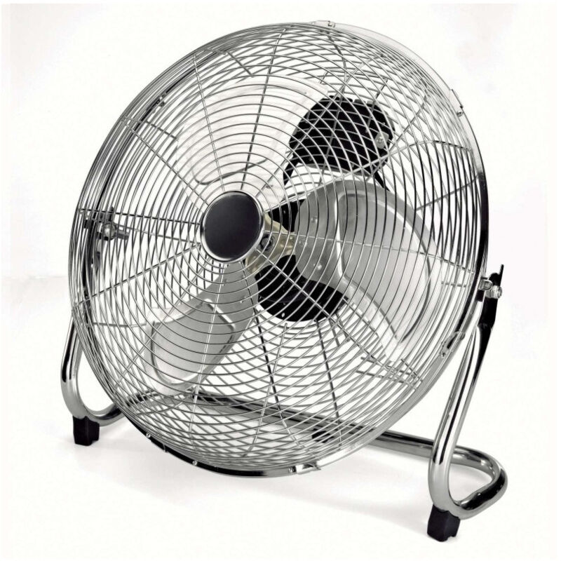 foto del prodotto trade shop traesio ventilatore 3 pale in alluminio oscillante diametro 40 cm 70w stand in metallo 