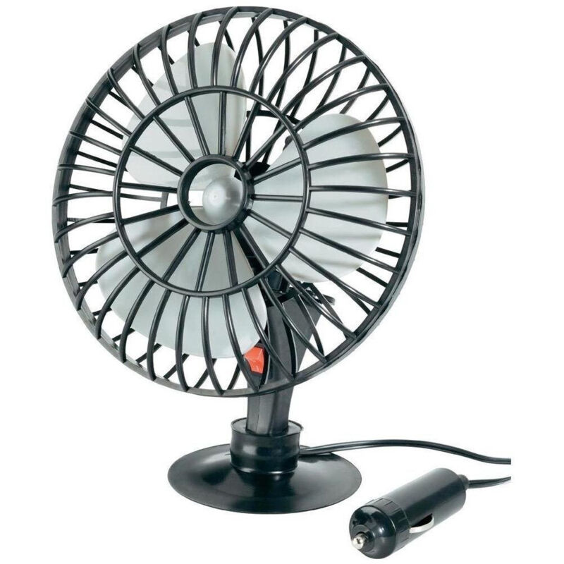 foto del prodotto trade shop traesio ventilatore areatore climatizzatore oscillante a ventosa vento aria auto 12v 