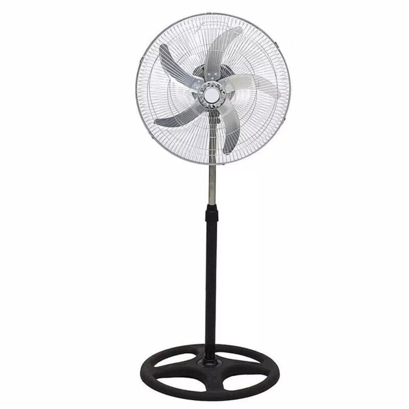 foto del prodotto trade shop traesio ventilatore in acciaio 65w a piantana antiribaltamento con 5 pale 3 velocit 6057001ml 