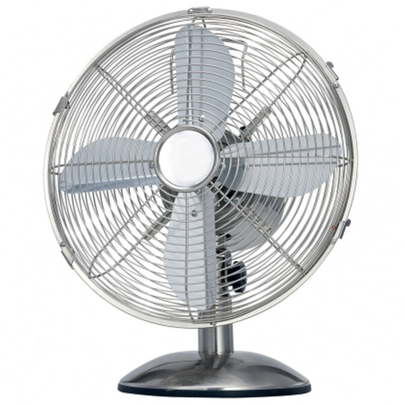 foto del prodotto trade shop traesio ventilatore industriale da tavolo 3 pale diametro 30 cm 3 velocita base tonda 