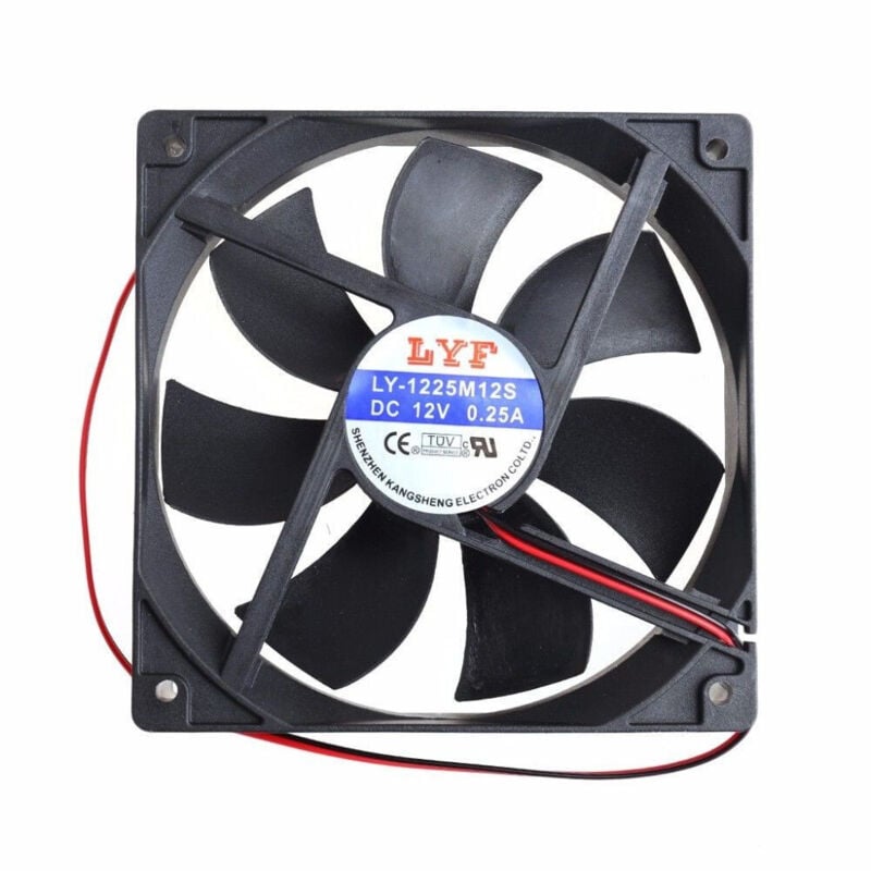 foto del prodotto trade shop traesio - ventola pc 120mm x 25mm pc chassis case fan 12v / 0.25a 1200rpm 60cfm -