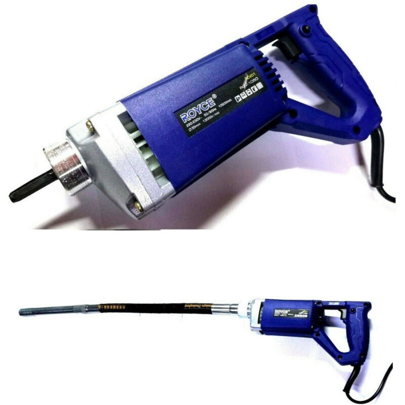 foto del prodotto trade shop traesio vibratore elettrico portatile per calcestruzzo monofase 1050w 35mm rcv 1050 