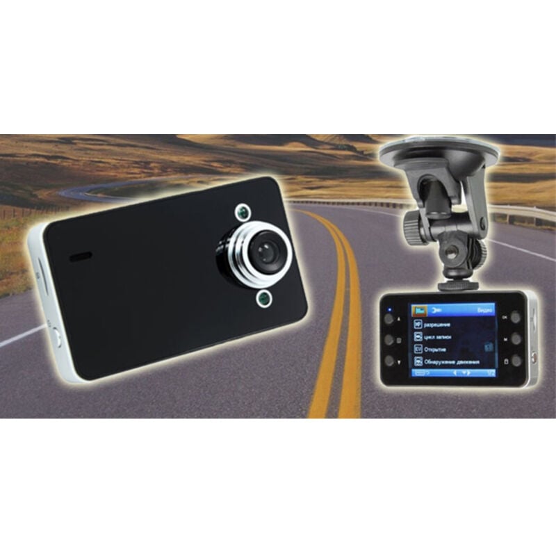 foto del prodotto trade shop traesio videocamera dvr per auto full hd 1080 vehicle blackbox con supporto per auto 