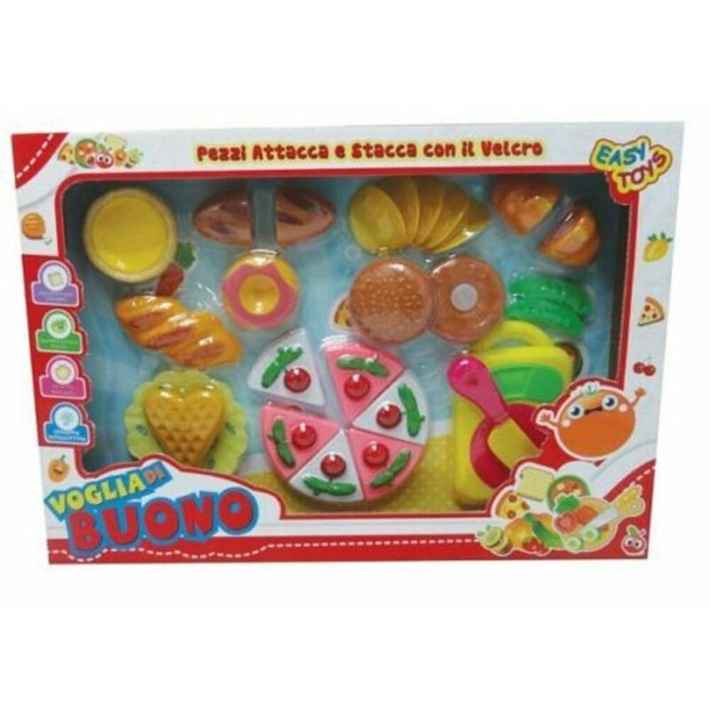 foto del prodotto trade shop traesio voglia di buono attacca e stacca velcro torta alimenti giocattolo gioco bambina 