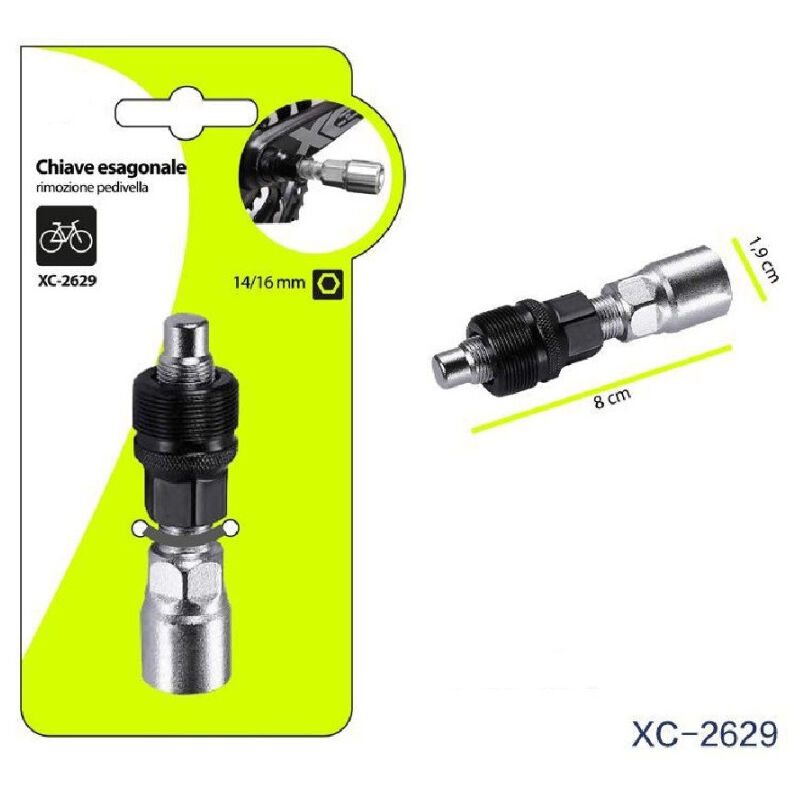 foto del prodotto trade shop traesio wisdom chiave esagonale estrattore strumento per rimozione pedivella bicicletta xc 2629 