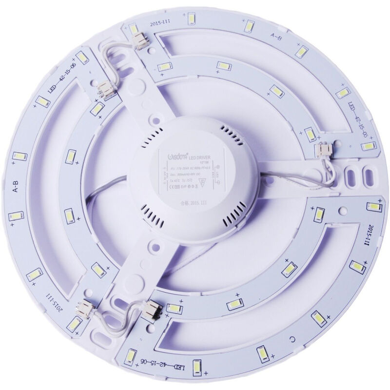 foto del prodotto trade shop traesio wisdom corona led smd 5630 wisdom da 15w luce bianco freddo e caldo con driver bianco freddo 