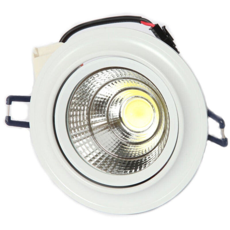foto del prodotto trade shop traesio wisdom faretto cob led incasso orientabile wisdom 5w 10w colore oro satinato o bianco bianco bianco caldo 5 watt