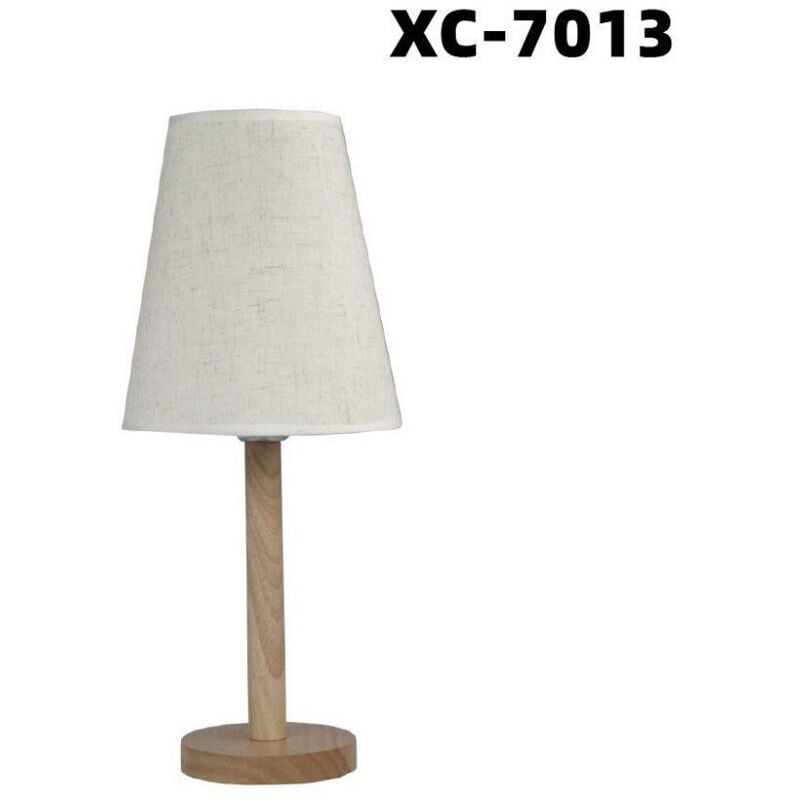 foto del prodotto trade shop traesio wisdom lampada da scrivania con base in legno liscio motivo parlume bianco e27 xc 7013 