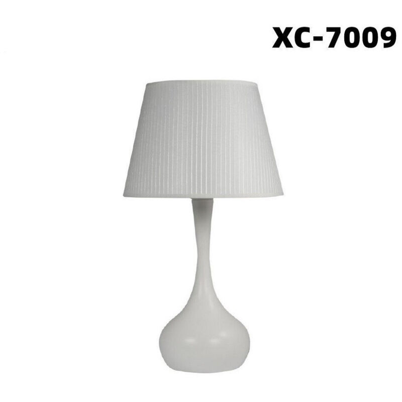 foto del prodotto trade shop traesio wisdom lampada da tavolo scrivania con base sferica bianca e27 design moderno xc 7009 