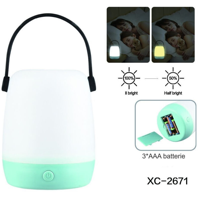 foto del prodotto trade shop traesio - wisdom - lampada led da scrivania tavolo dimmerabile portatile manico a batterie dt-2671 -