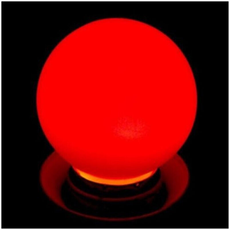 foto del prodotto trade shop traesio wisdom lampadina led wisdom miniglobo e27 da 1w in colori freddo caldo verde blu rosso rosso 