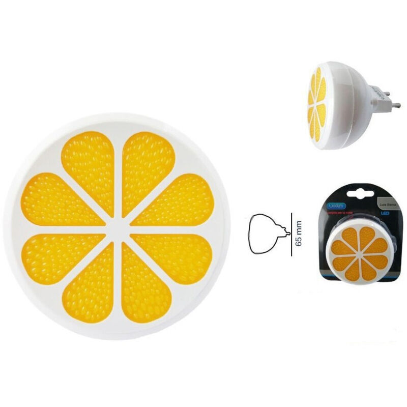 foto del prodotto trade shop traesio wisdom luce led notturna a forma di mezza arancia luce bianca lampada cameretta bambini 
